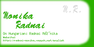 monika radnai business card